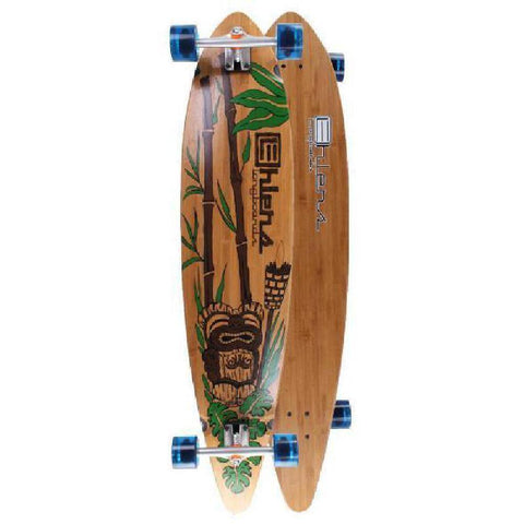 Tiki 44" Bamboo Pintail Longboard from Ehlers - Complete - Longboards USA