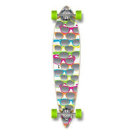 White Shades Pintail Longboard 40 inch from Punked - Complete - Longboards USA