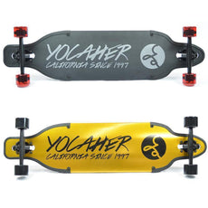 Yocaher Aluminum Drop Through Yellow 36" Longboard - Longboards USA