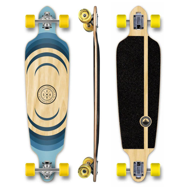 Yocaher Drop Through Longboard Complete - Earth Series - Ripple - Longboards USA
