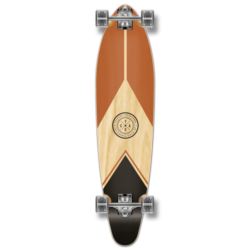 Yocaher Kicktail Longboard Complete - Earth Series - Mountain - Longboards USA