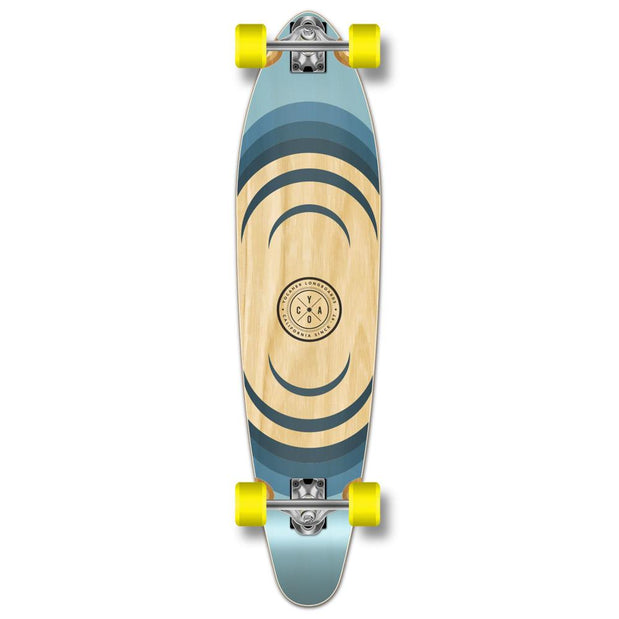 Yocaher Kicktail Longboard Complete - Earth Series - Ripple - Longboards USA