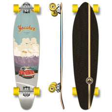 Yocaher Kicktail Longboard Complete - VW Bettle Series - Red - Longboards USA