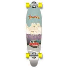 Yocaher Kicktail Longboard Complete - VW Bettle Series - Red - Longboards USA