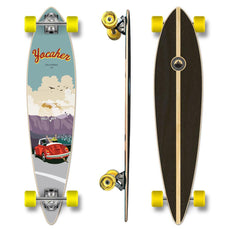 Yocaher Pintail Longboard Complete - VW Bettle Series - Red - Longboards USA