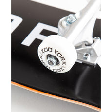 Zoo York OG 95 Logo Block Black/White 7.75" Skateboard - Longboards USA