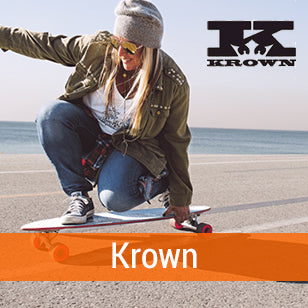 Krown Komplett Longboard – 109,9 Cm Pintail Aus Kanadischem Ahornholz Mit 65 Mm Rädern