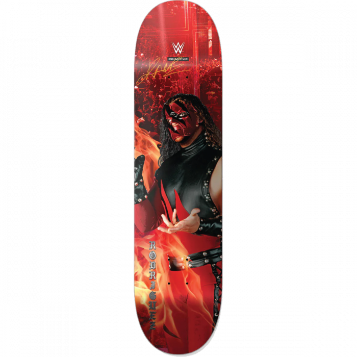 Primitive WWE Rodriguez Kane 8.25" Red Skateboard Deck