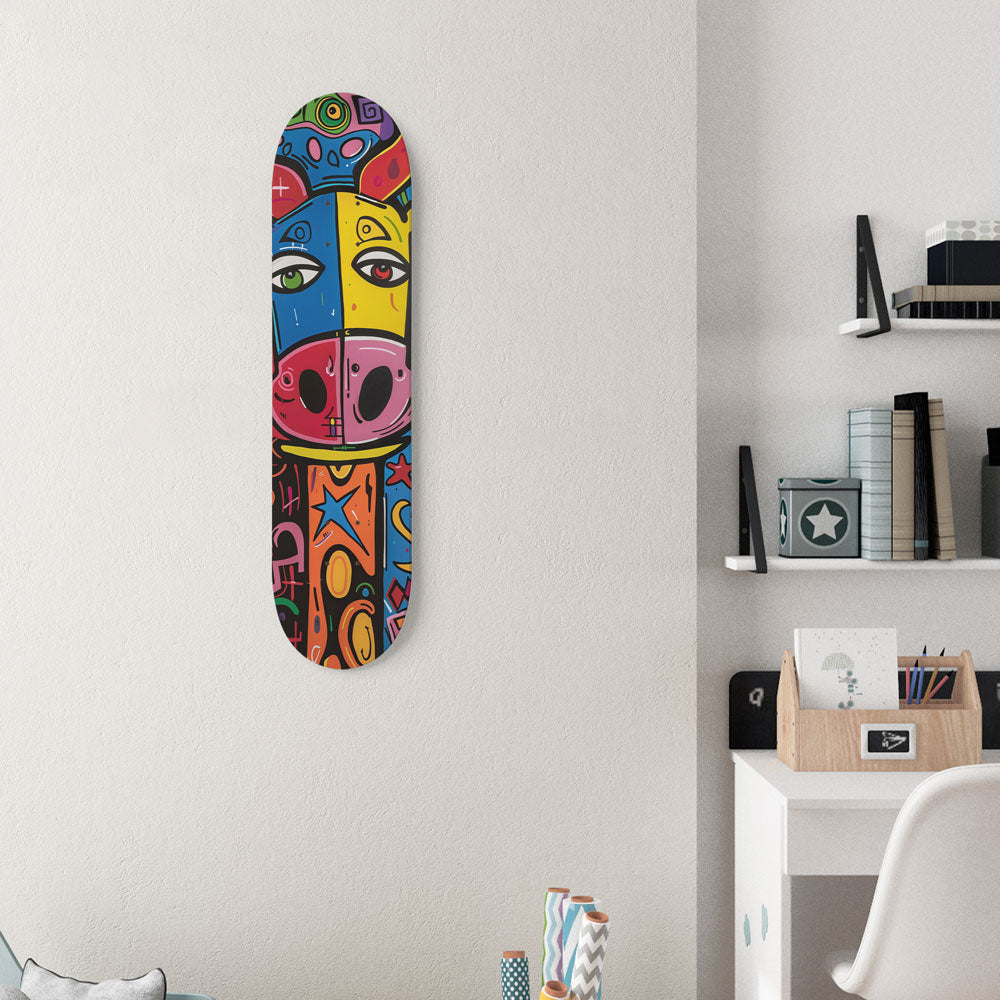Colorful Bull Face Pop Art 8.25