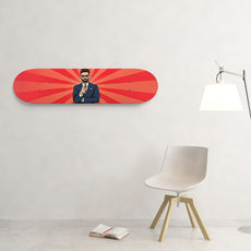 Pop Art Businessman 8.25" Skateboard or Wall Art