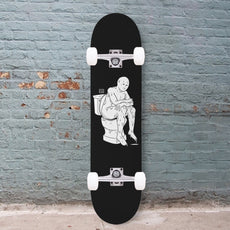 The Thinker Black 8.25" Custom Skateboard or Wall Art