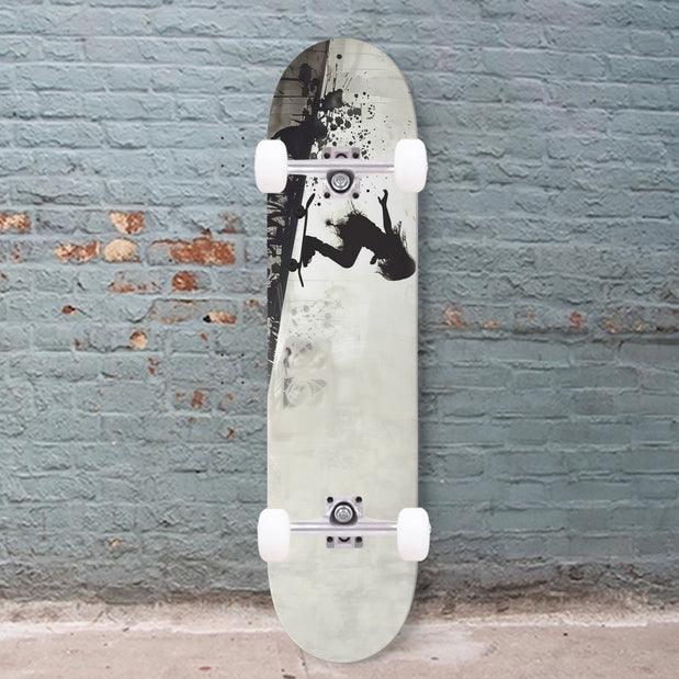 Banksy Insprired Girl Skater 8.25" Skateboard or Wall Art