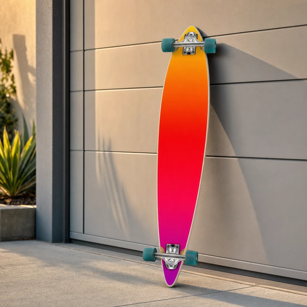 Punked Gradient Pink Pintail 40" Longboard - Longboards USA