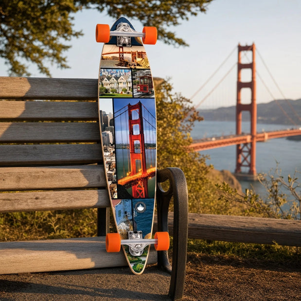 Punked Pintail San Franciso 40" Longboard - Longboards USA