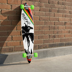 Punked Pintail Longboard Complete - Palm City Rasta - Longboards USA