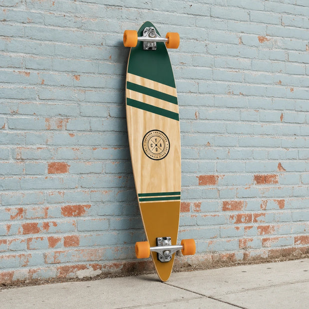Yocaher Pintail Longboard Complete - Earth Series - Wind - Longboards USA