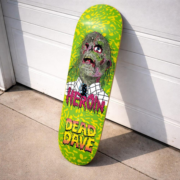 Heroin Dead Dave Dead Head 10.12" Skateboard Deck - Longboards USA