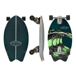 Hamboards Twisted Fin 26" Surfskate Shortboard Pump Cruiser - Longboards USA