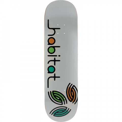 Habitat Trillium 8.5" Grey Skateboard Deck - Longboards USA