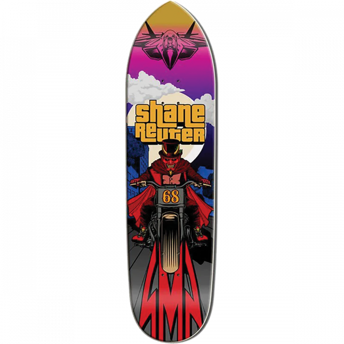 Santa Monica Airlines euter 8.5X33" Pink Top Skateboard Deck - Longboards USA
