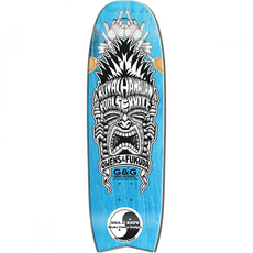 Santa Monica Airlines wens/Fukuda Royal Haw. 9.75X32.25" Grn/Blu Skateboard Deck - Longboards USA