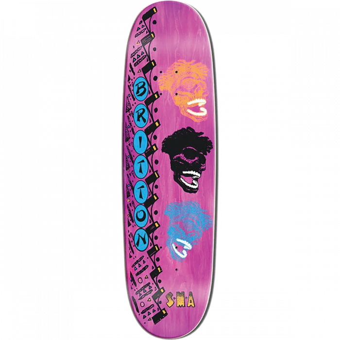 Santa Monica Airlines ritton 8.875X32.625" Pink Stain Skateboard Deck - Longboards USA
