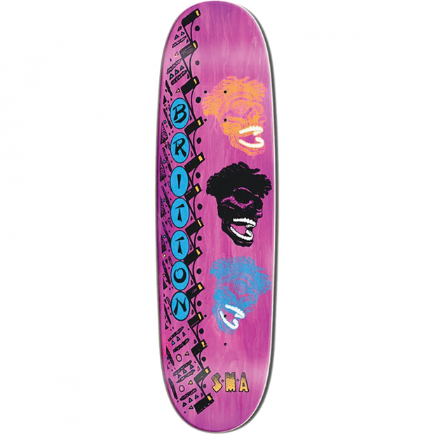 Santa Monica Airlines ritton 8.875X32.625" Pink Stain Skateboard Deck - Longboards USA