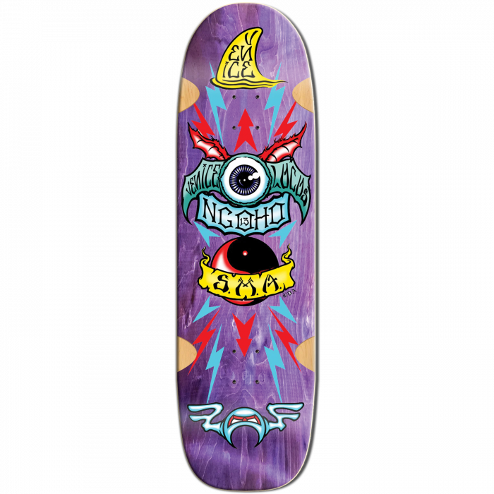 Santa Monica Airlines goho Series 3" 9.5X33.75" Purple Stain Skateboard Deck - Longboards USA