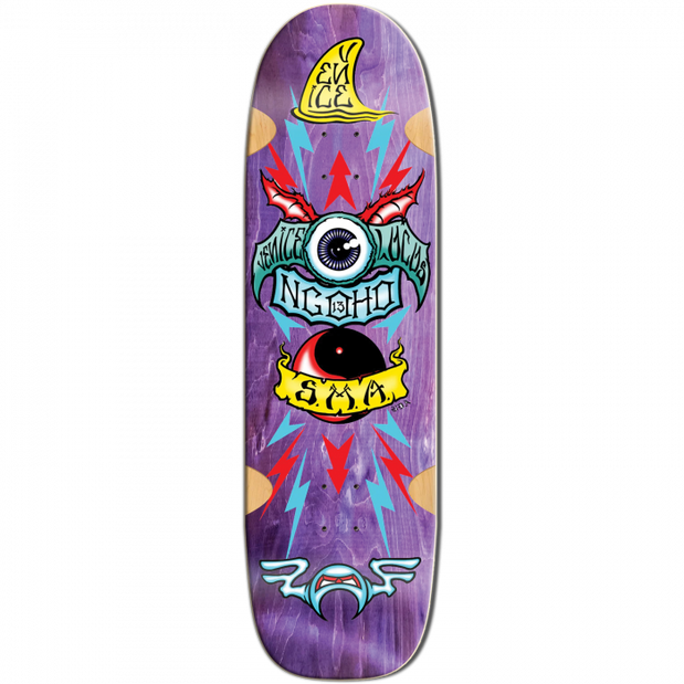 Santa Monica Airlines goho Series 3" 9.5X33.75" Purple Stain Skateboard Deck - Longboards USA