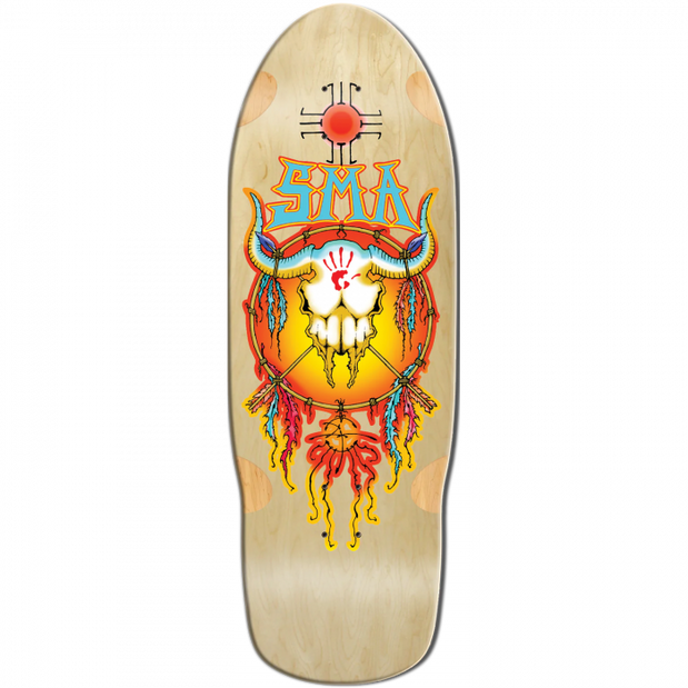 Santa Monica Airlines umpston Dream Catcher 10.12X30.2" Natural Skateboard Deck - Longboards USA