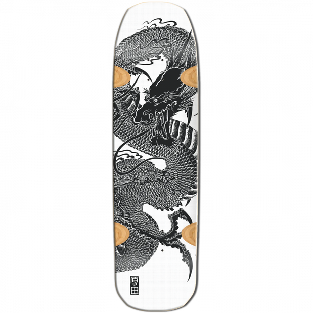 Santa Monica Airlines arada 9X33" Blk Dragon Smart Tech Skateboard Deck - Longboards USA