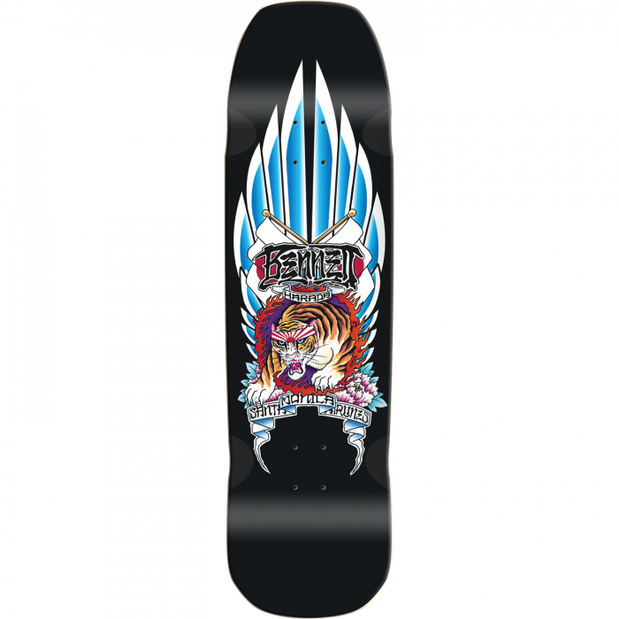 Santa Monica Airlines arada Tiger Ltd 9X33" Black Dip Skateboard Deck - Longboards USA