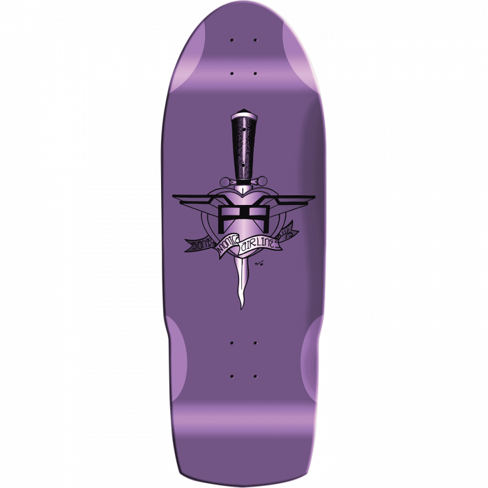 Santa Monica Airlines eart Attack Ltd 10.5X31" Purple Dip Skateboard Deck - Longboards USA