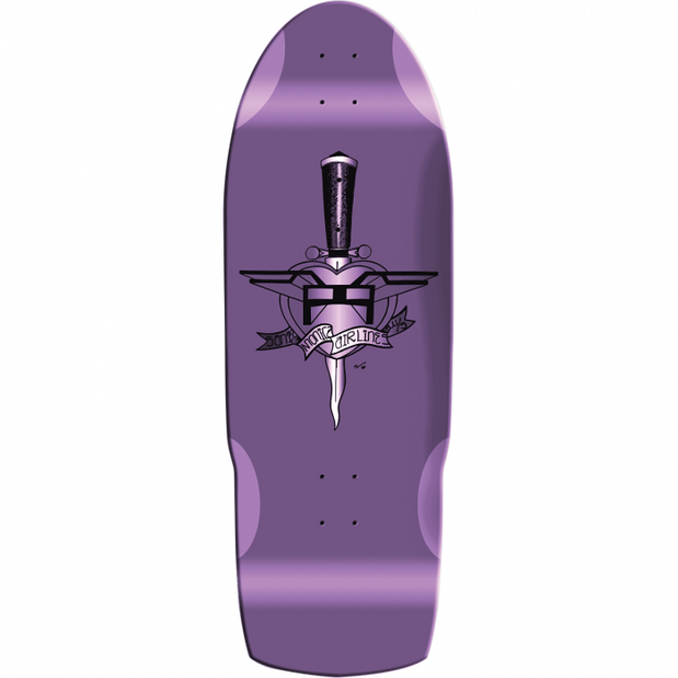 Santa Monica Airlines eart Attack Ltd 10.5X31" Purple Dip Skateboard Deck - Longboards USA