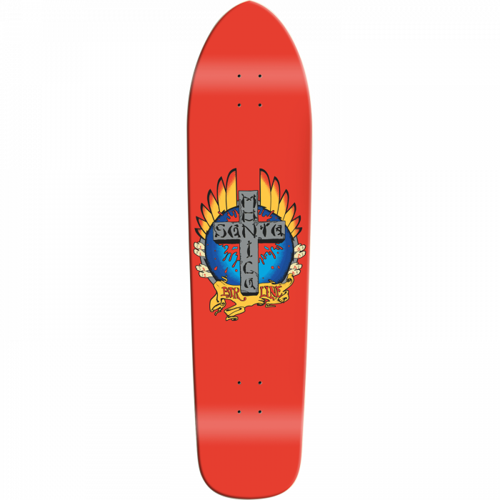 Santa Monica Airlines tigmata Longboard 9.125X36.5" Red Dip Skateboard Deck - Longboards USA