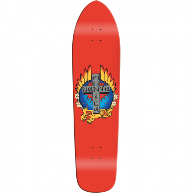 Santa Monica Airlines tigmata Longboard 9.125X36.5" Red Dip Skateboard Deck - Longboards USA