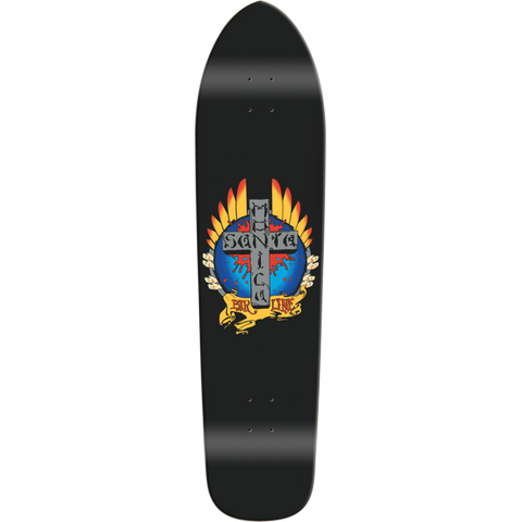 Santa Monica Airlines tigmata Longboard 9.125X36.5" Black Dip Skateboard Deck - Longboards USA