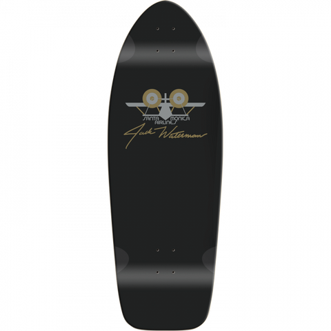 Santa Monica Airlines aterman Ltd 11X31.5" Black Dip Skateboard Deck - Longboards USA