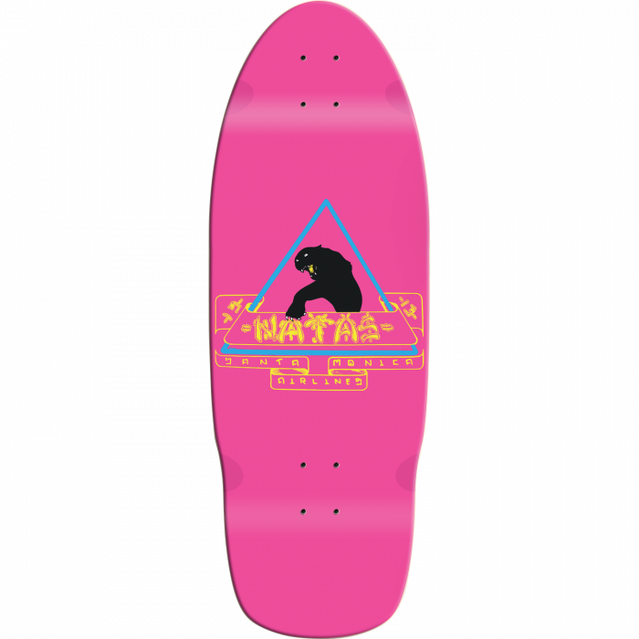 Santa Monica Airlines atas Black Panther 1St Ed. 10X29" Pnk Dip Skateboard Deck - Longboards USA