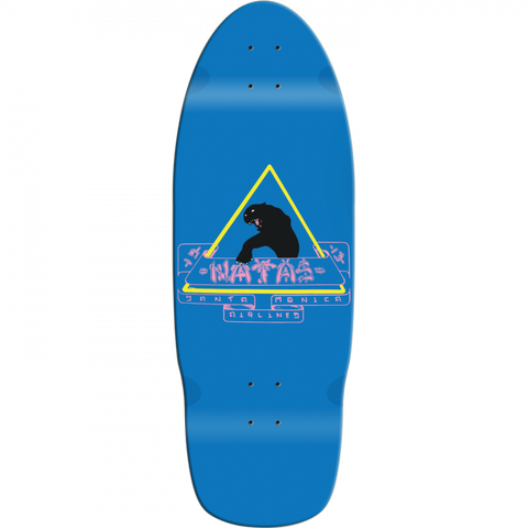 Santa Monica Airlines atas Black Panther 1St Ed. 10X29" Cobalt Skateboard Deck - Longboards USA
