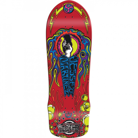 Santa Monica Airlines artinez Hand Shake Ltd 10X30" Red Dip Skateboard Deck - Longboards USA