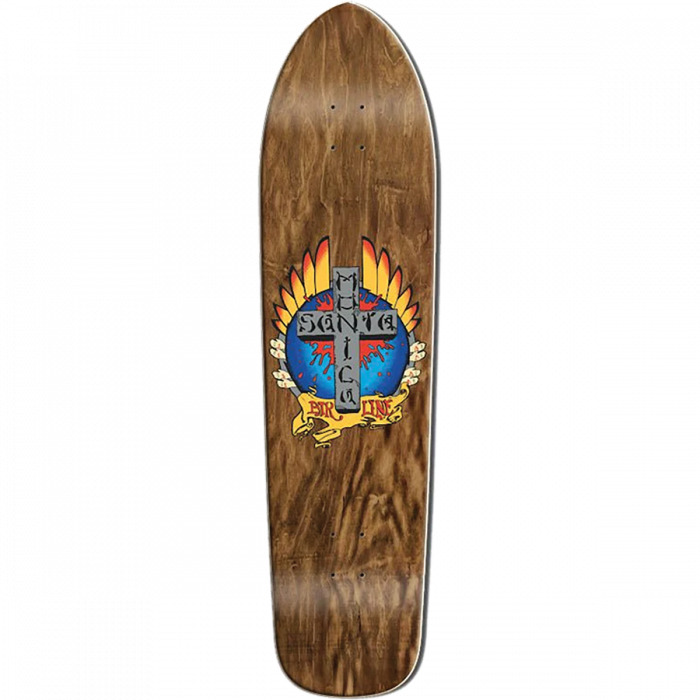 Santa Monica Airlines tigmata Longboard 9.125X36.5" Dark Stain Skateboard Deck - Longboards USA