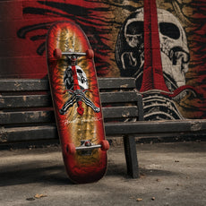Powell Peralta Rodriguez Skull/Sword 10" Gold Foil Skateboard Deck - Longboards USA