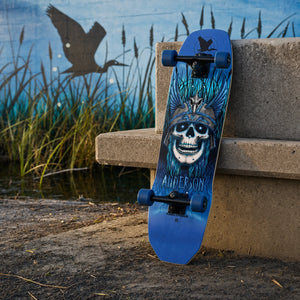 Powell Peralta Anderson Heron 9.13" Blue Foil Skateboard Deck - Longboards USA
