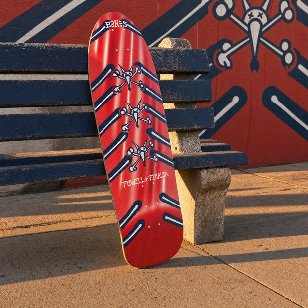 Powell Peralta Rat Bones  10" Red Foil Skateboard Deck - Longboards USA