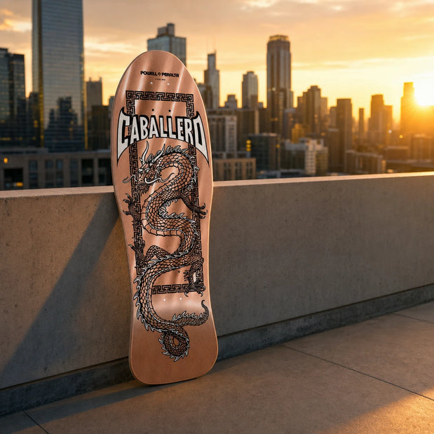 Powell Peralta Chinese Dragon Reissue Copper Foil 10" Skateboard Deck - Longboards USA