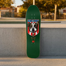 Powell Peralta Frankie Hill Bulldog Green/Gold Foil Reissue 10″ Skateboard Deck - Longboards USA