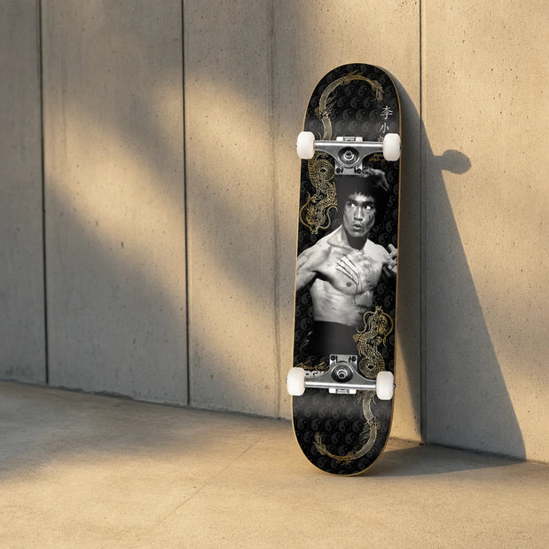 DGK x Bruce Lee Balance Embossed 8.0" Skateboard - Longboards USA