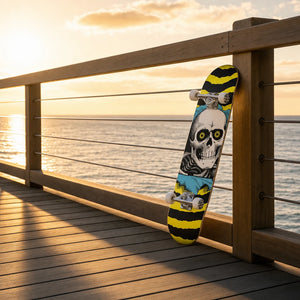 Powell Peralta Ripper Yellow/Blue 7″ Skateboard - Longboards USA