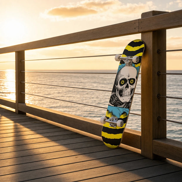 Powell Peralta Ripper Yellow/Blue 7″ Skateboard - Longboards USA